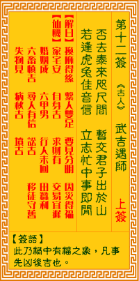 Goddess of Mercy Sign No. 12: Wuji meets his teacher
