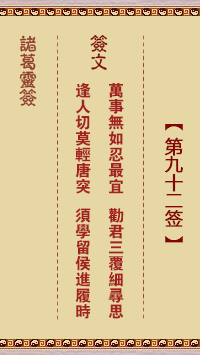 Zhuge Shenzhang 92nd Sign