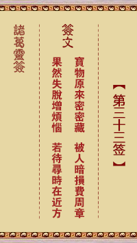 Zhuge Shenzhang 33rd Sign