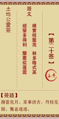 Duke of the Earth's Spiritual Signs 20th Sign Shangping