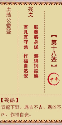 Duke of the Earth's Spiritual Signature 18th Sign Zhongping